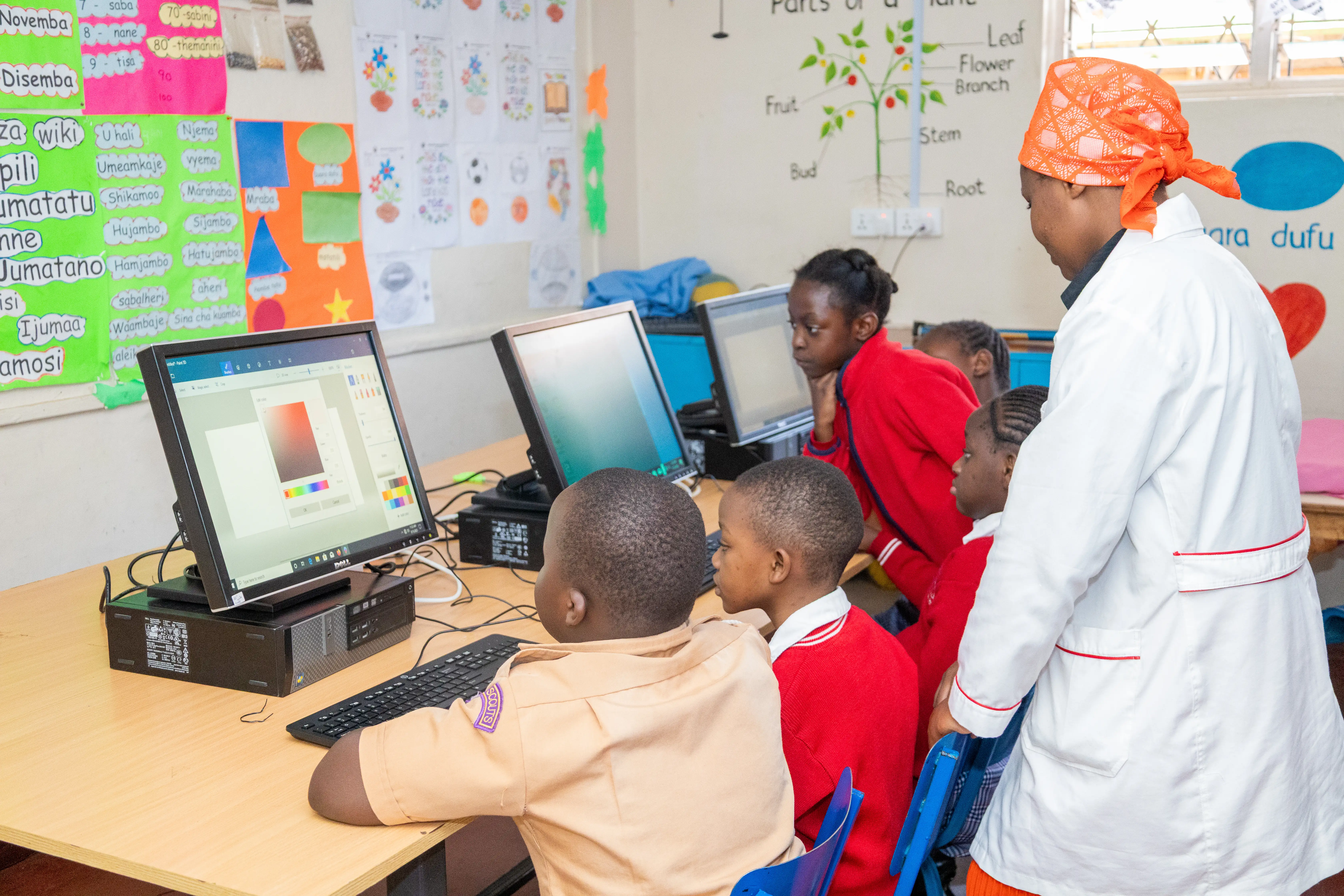 Stanbic Bank branded tent at an outdoor event