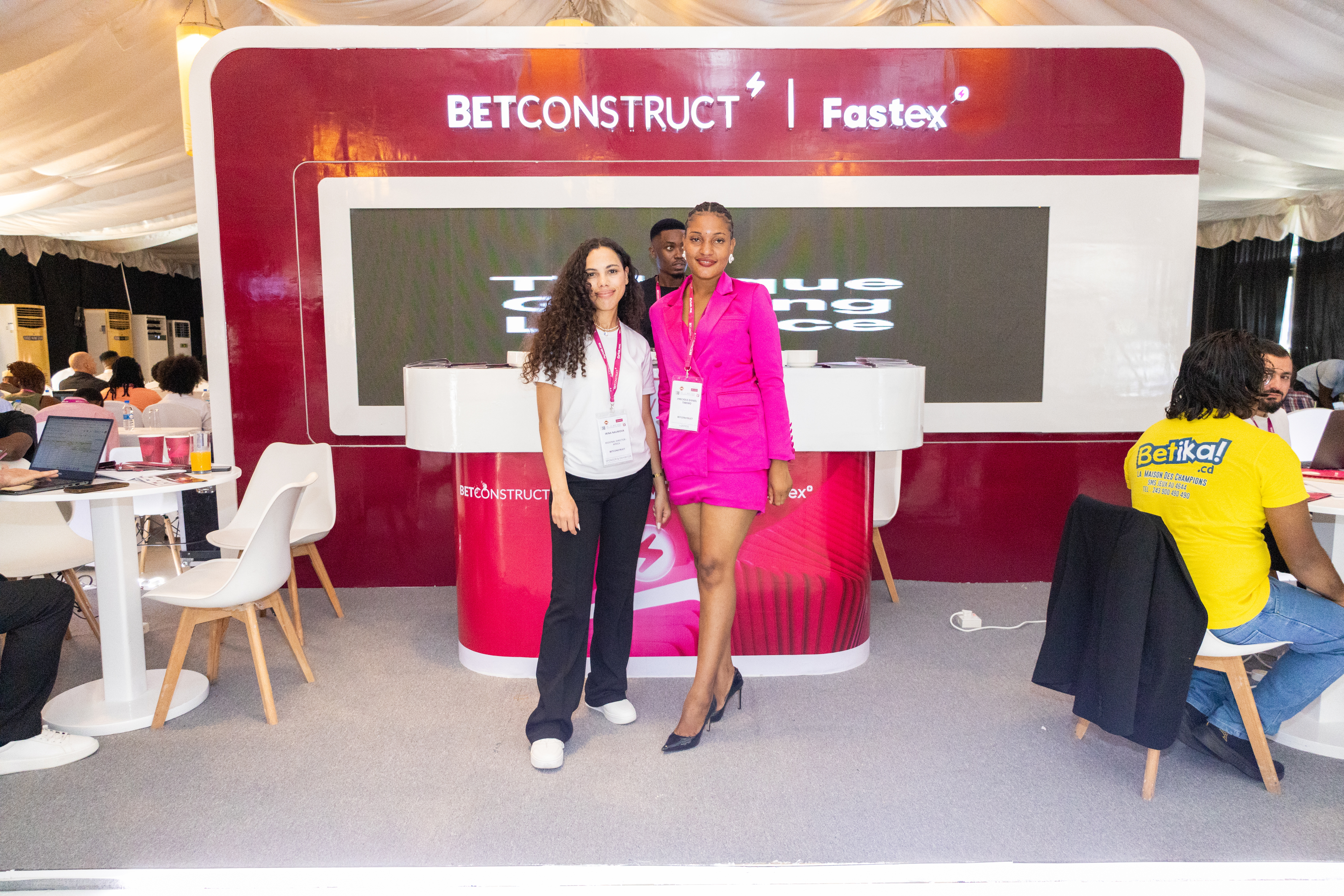 Man receiving an award at an All Saints' Cathedral event